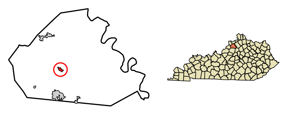 Locator map of New Castle