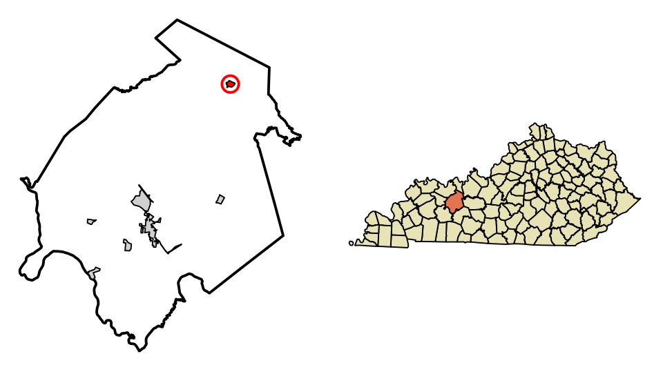 Locator map of Fordsville