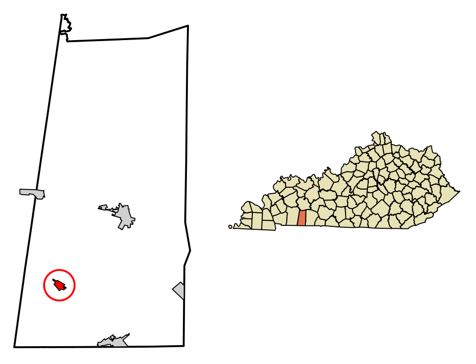 Locator map of Trenton
