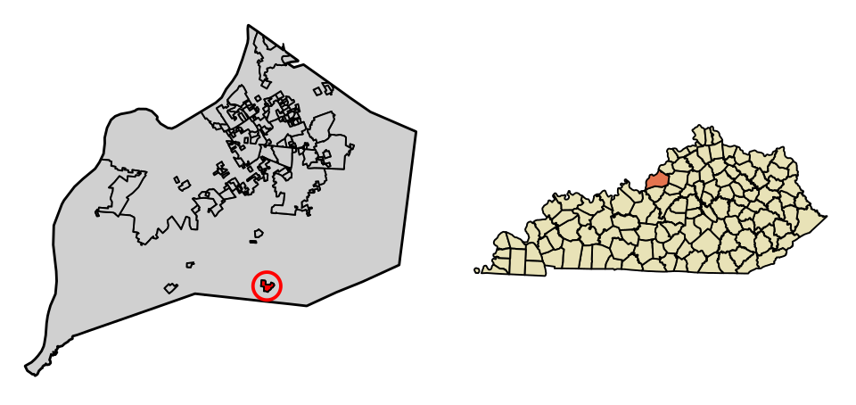 Locator map of Heritage Creek