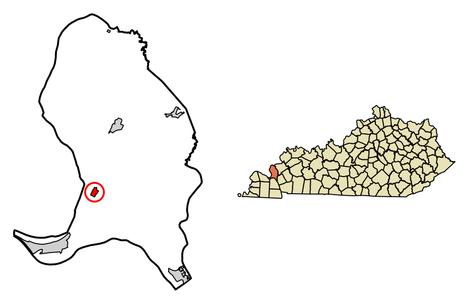 Locator map of Smithland
