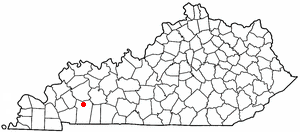 Locator map of Crofton