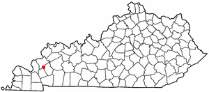 Locator map of Fredonia