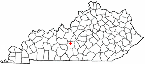 Locator map of Bonnieville