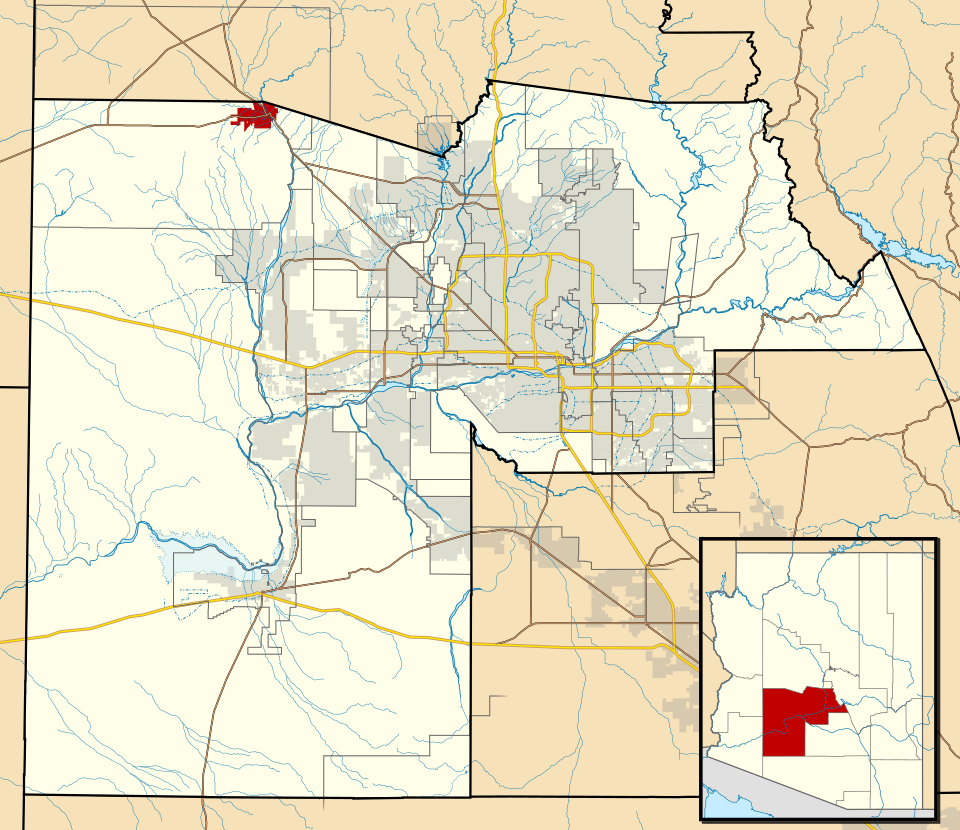 Locator map of Wickenburg