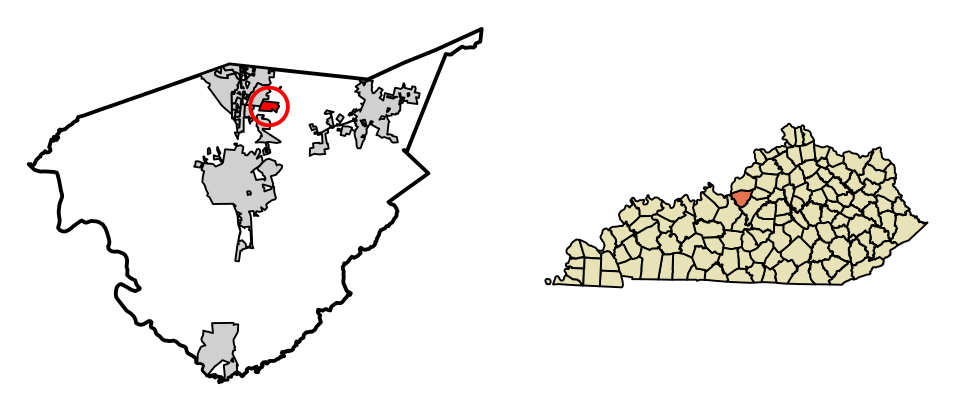 Locator map of Hebron Estates