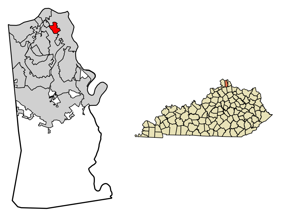 Locator map of Park Hills