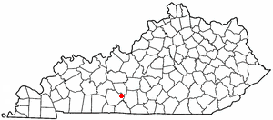 Locator map of Smiths Grove