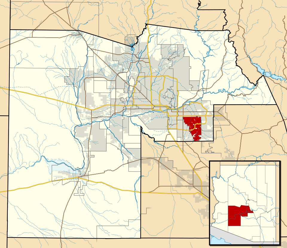 Locator map of Gilbert