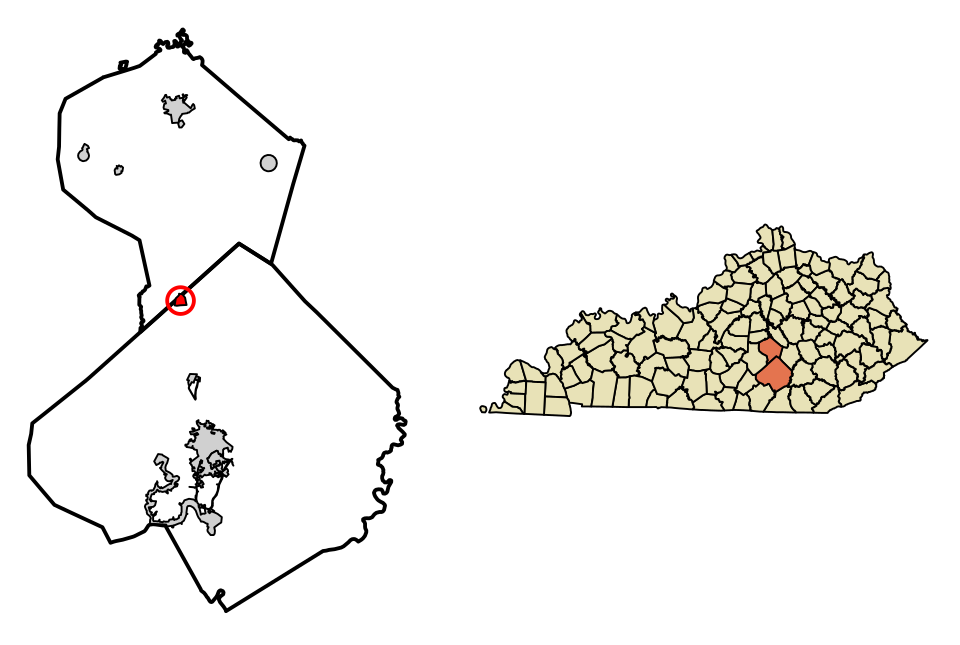 Locator map of Eubank