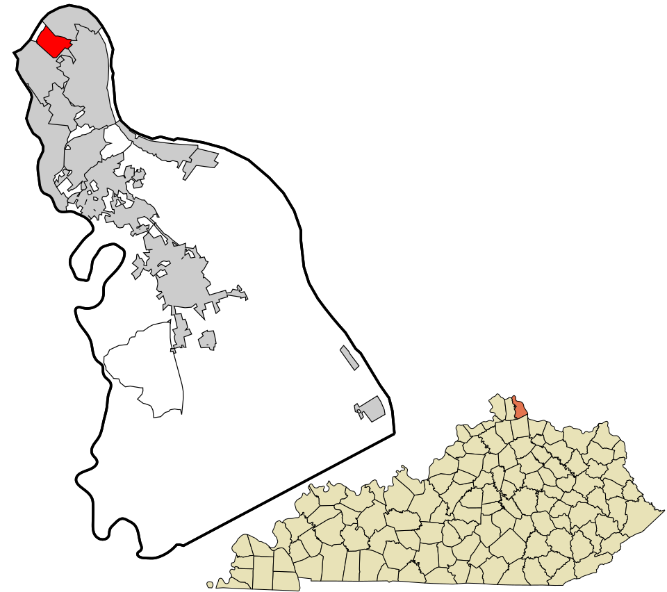 Locator map of Bellevue