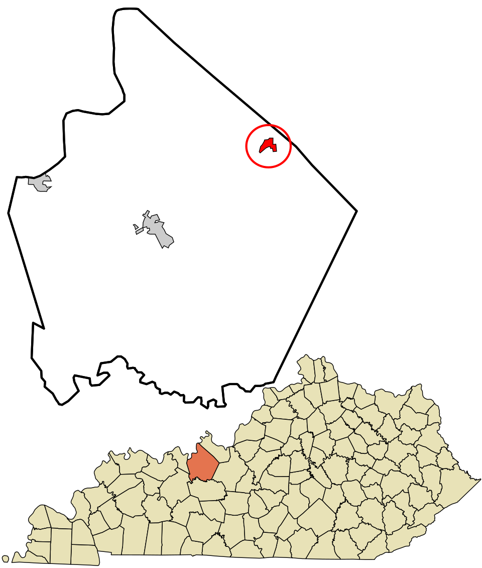 Locator map of Irvington