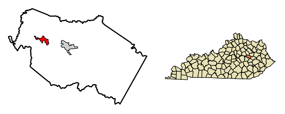 Locator map of Clay