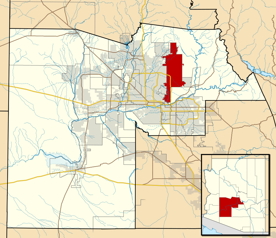 Locator map of Scottsdale