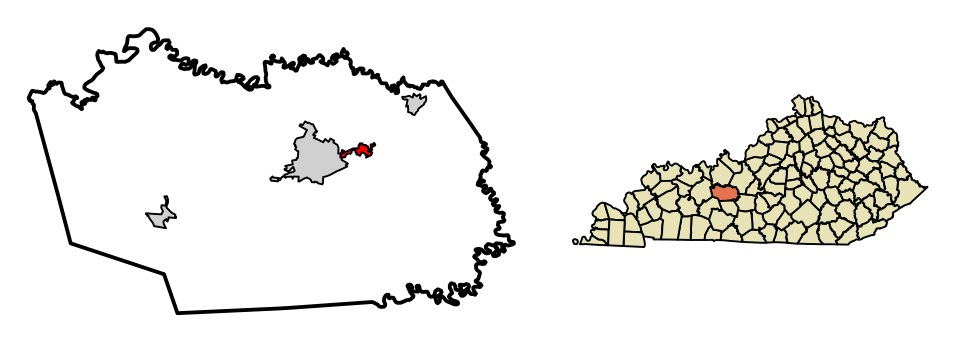 Locator map of Clarkson