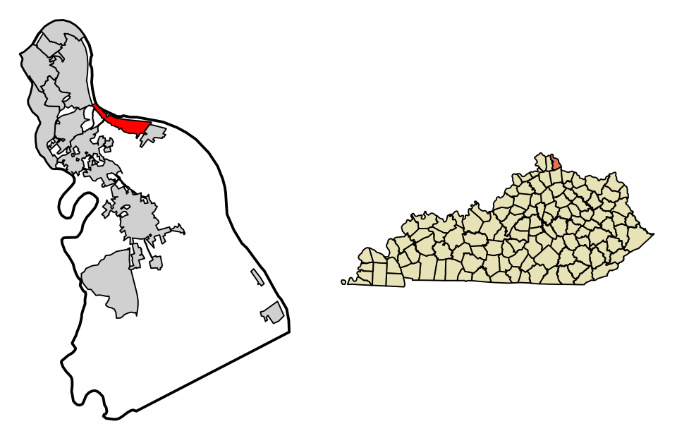 Locator map of Silver Grove