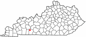 Locator map of Lewisburg
