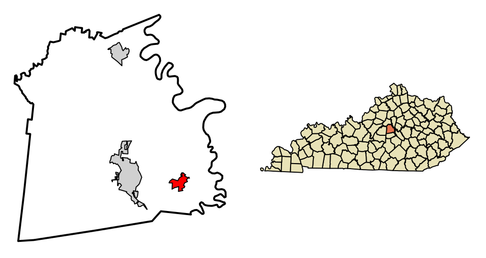 Locator map of Burgin