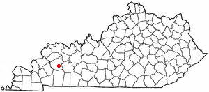 Locator map of Mortons Gap