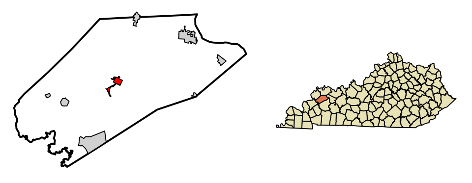 Locator map of Dixon