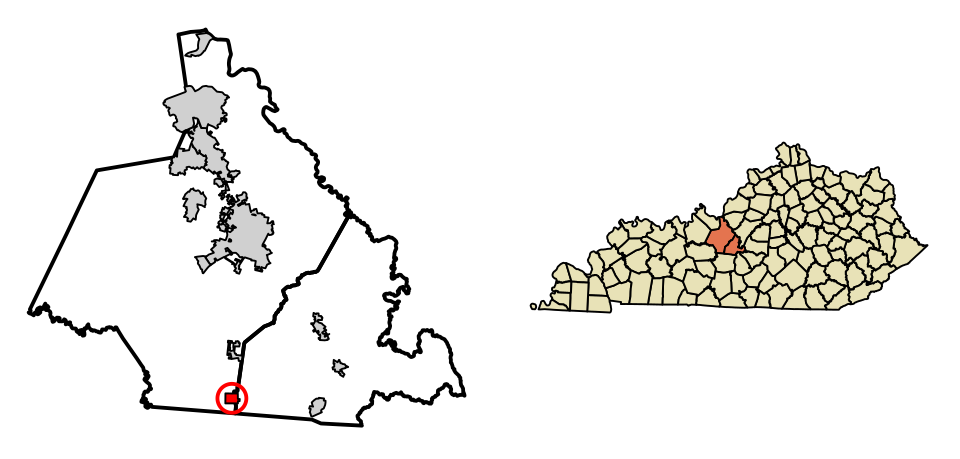 Locator map of Upton