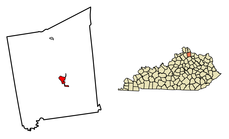 Locator map of Falmouth