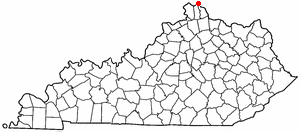 Locator map of Dayton