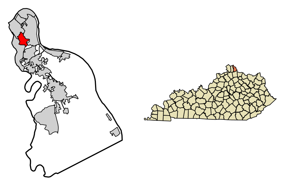 Locator map of Southgate