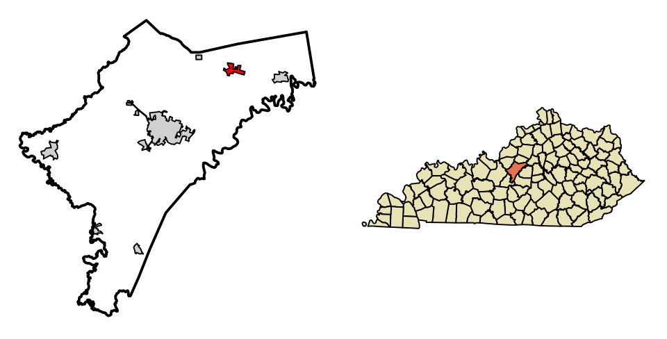 Locator map of Bloomfield
