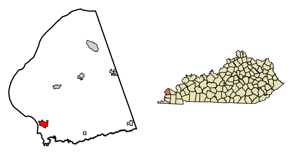 Locator map of Wickliffe