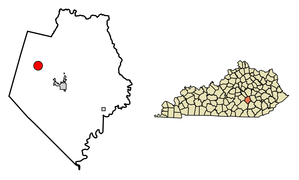 Locator map of Brodhead