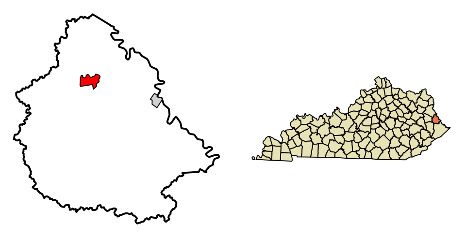 Locator map of Inez