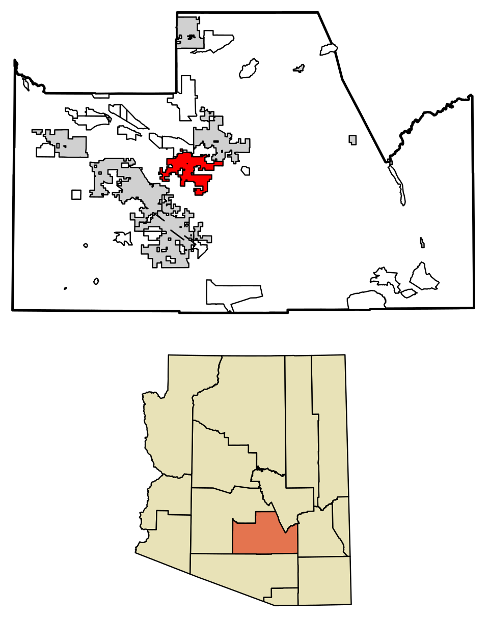 Locator map of Coolidge
