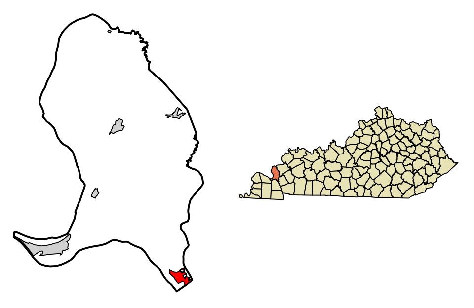 Locator map of Grand Rivers