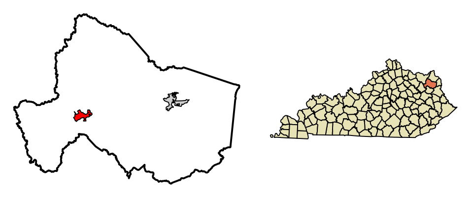 Locator map of Olive Hill