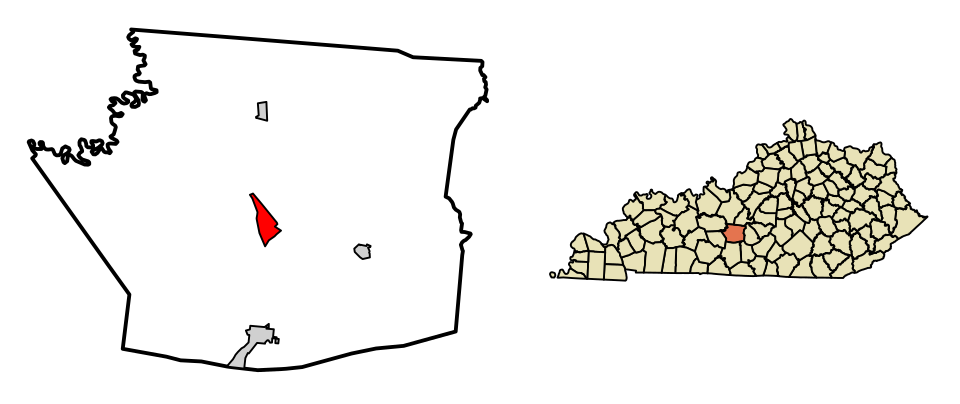 Locator map of Munfordville