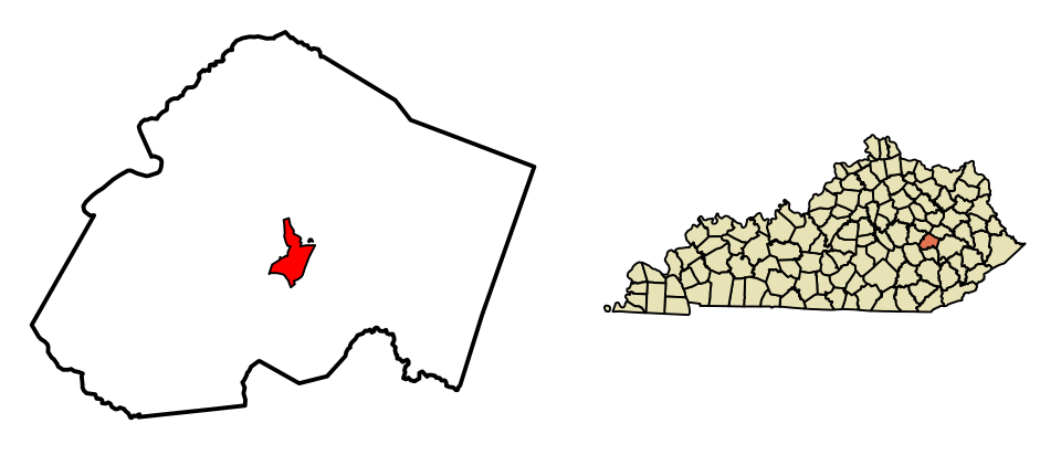 Locator map of Beattyville