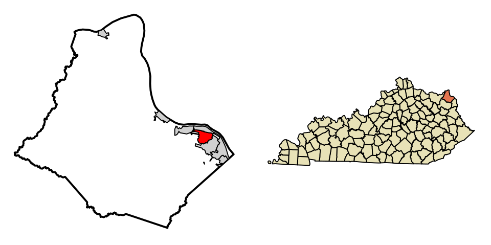 Locator map of Raceland