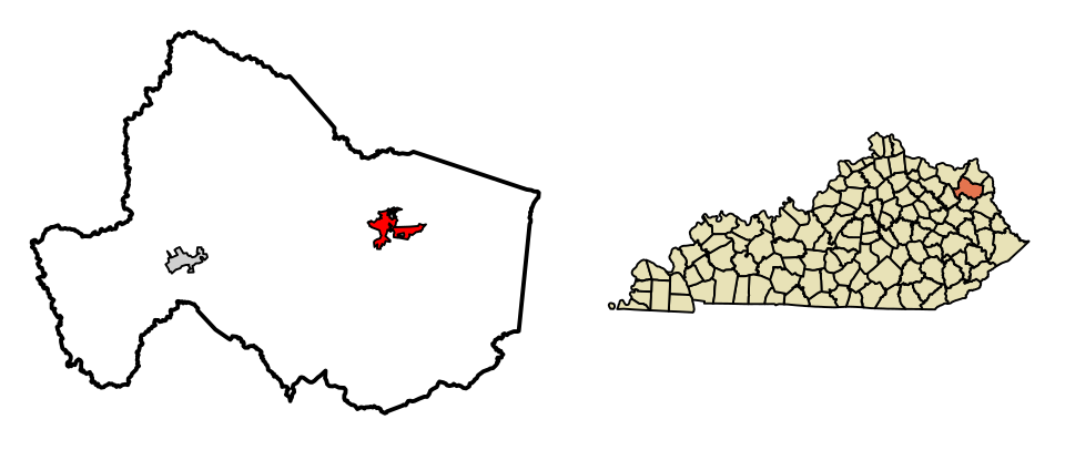 Locator map of Grayson