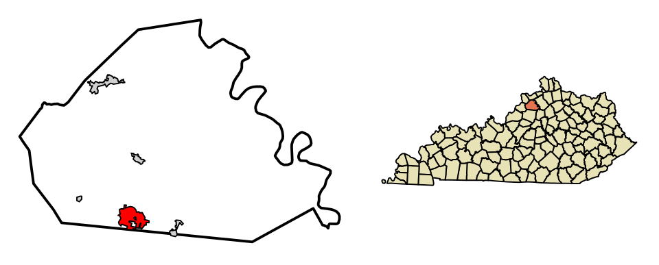 Locator map of Eminence