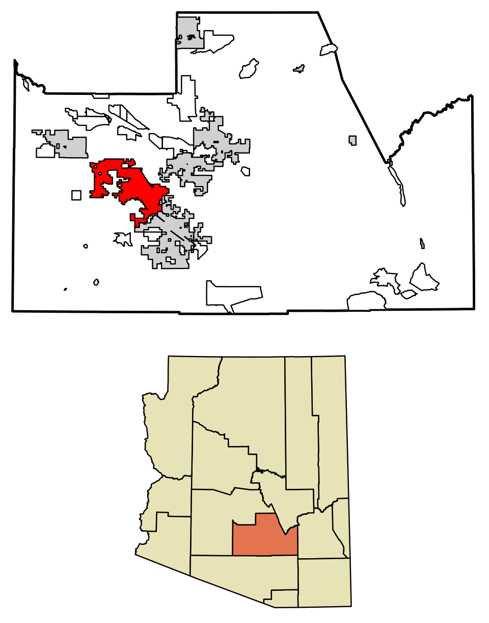 Locator map of Casa Grande