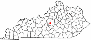 Locator map of Loretto