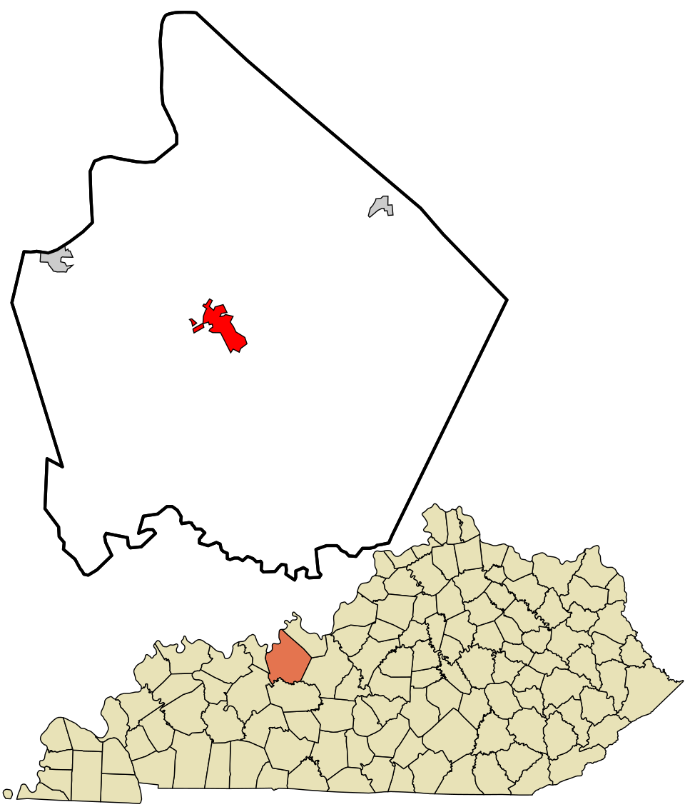 Locator map of Hardinsburg