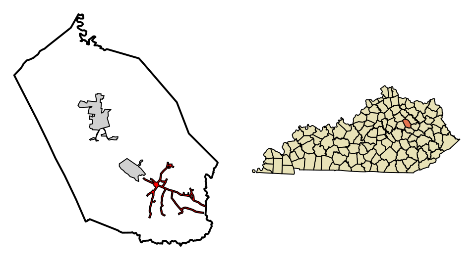 Locator map of Jeffersonville