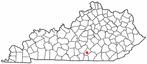 Locator map of Jamestown