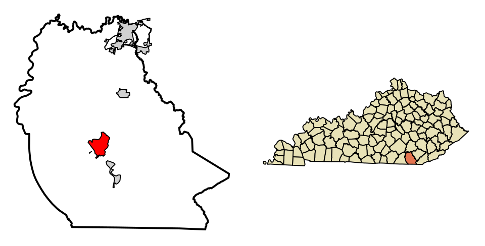 Locator map of Williamsburg