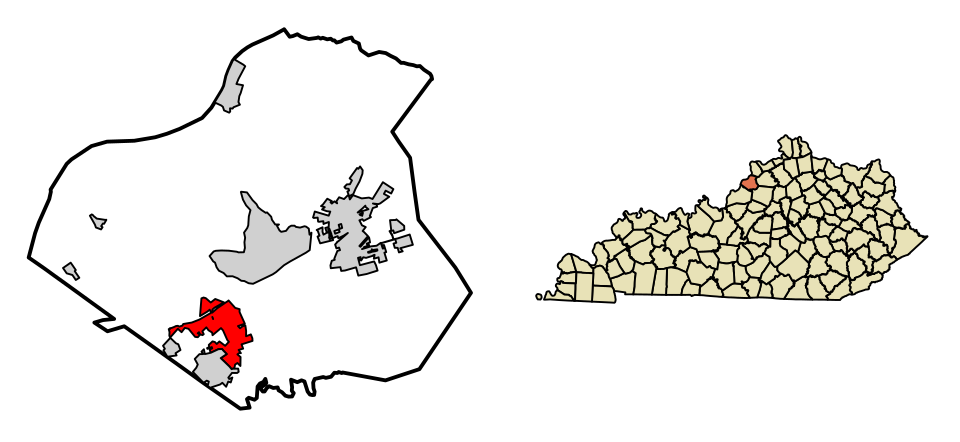 Locator map of Crestwood