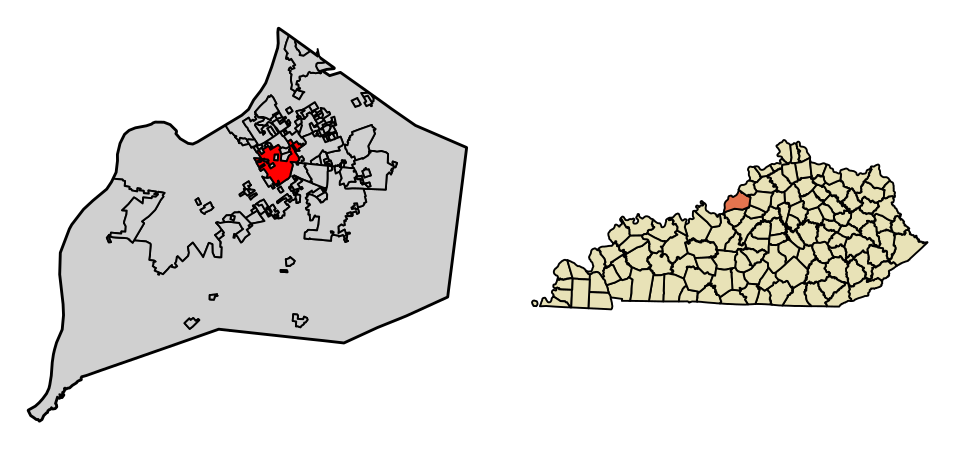 Locator map of St. Matthews