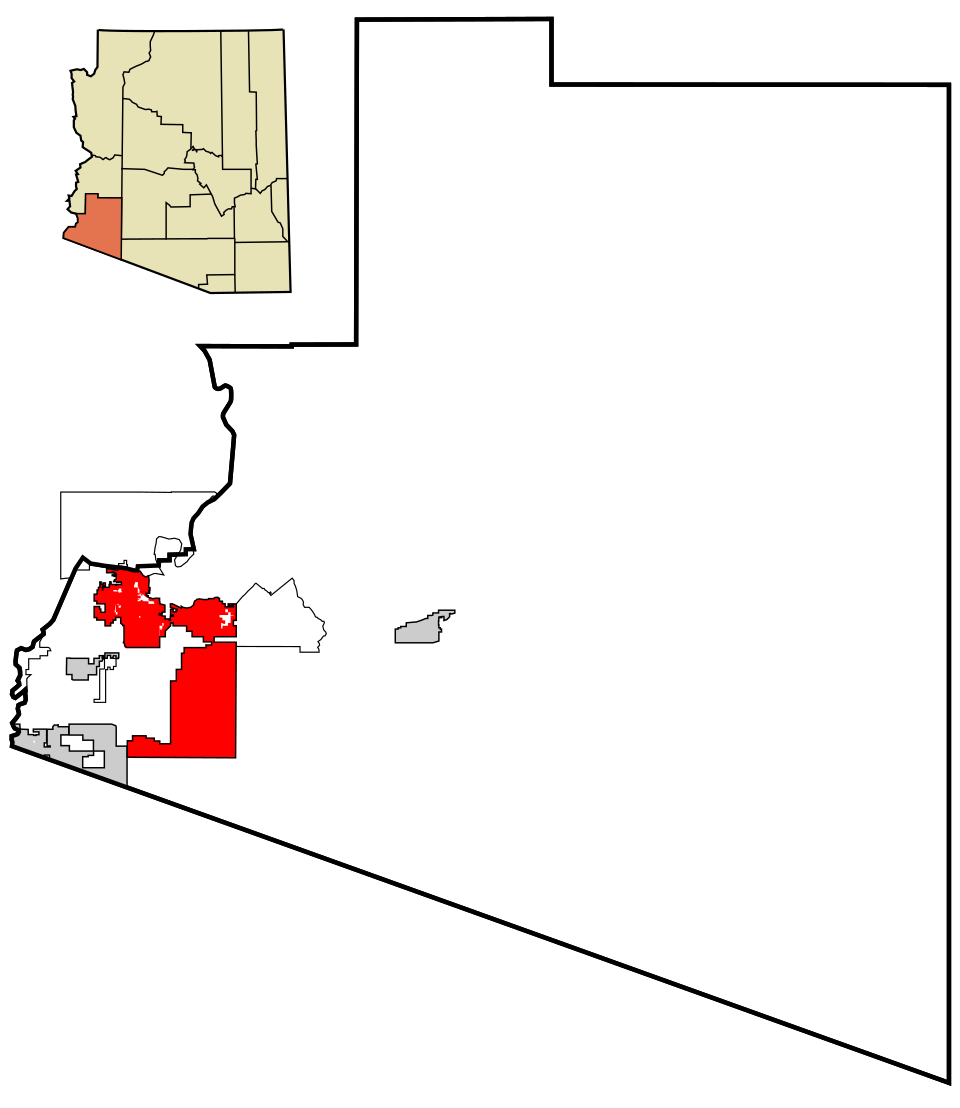 Locator map of Yuma