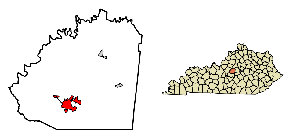 Locator map of Springfield